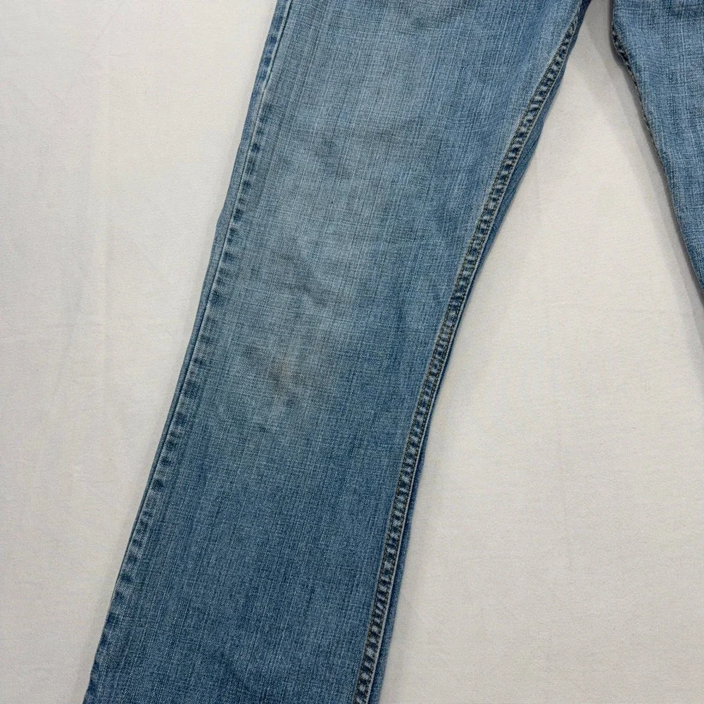 Levi's Jeans 527 Low Boot Cut Light Wash Denim Blue Mens W32 L34